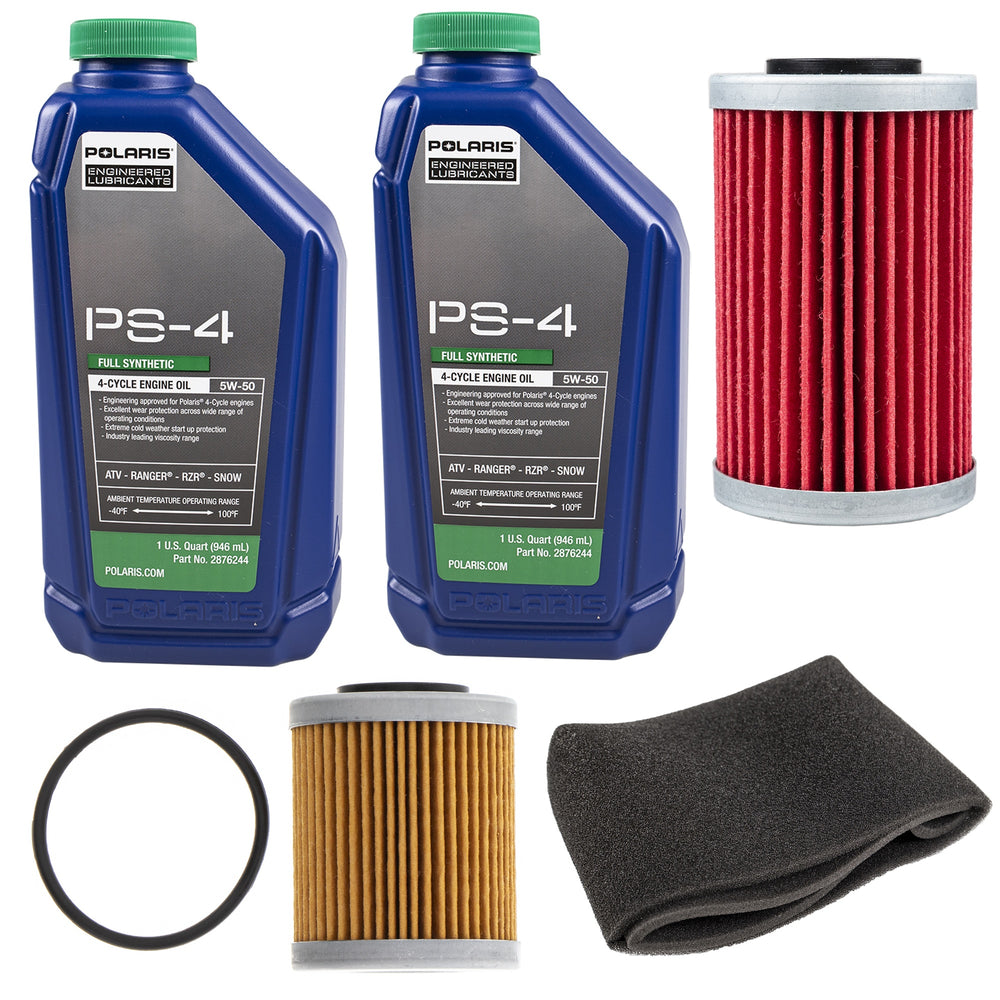 Polaris 2 Quarts PS-4 5W-50 Oil Change Kit with Air Filter FKOCK10484