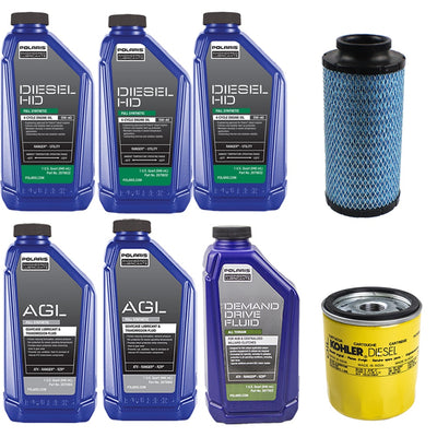 Polaris 3 Quarts Diesel HD 5W-40 Oil & Drivetrain Fluid Service Kit with Air Filter FKOCK10584