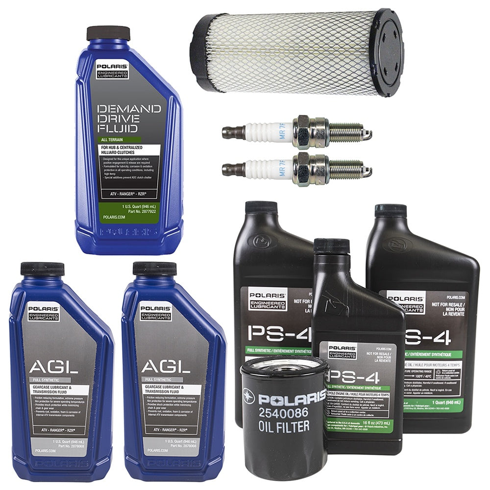 Polaris 2.5 Quarts PS-4 Oil & Drivetrain Fluid Service Kit with Air Filter & Spark Plugs FKOCK10603 alternate view