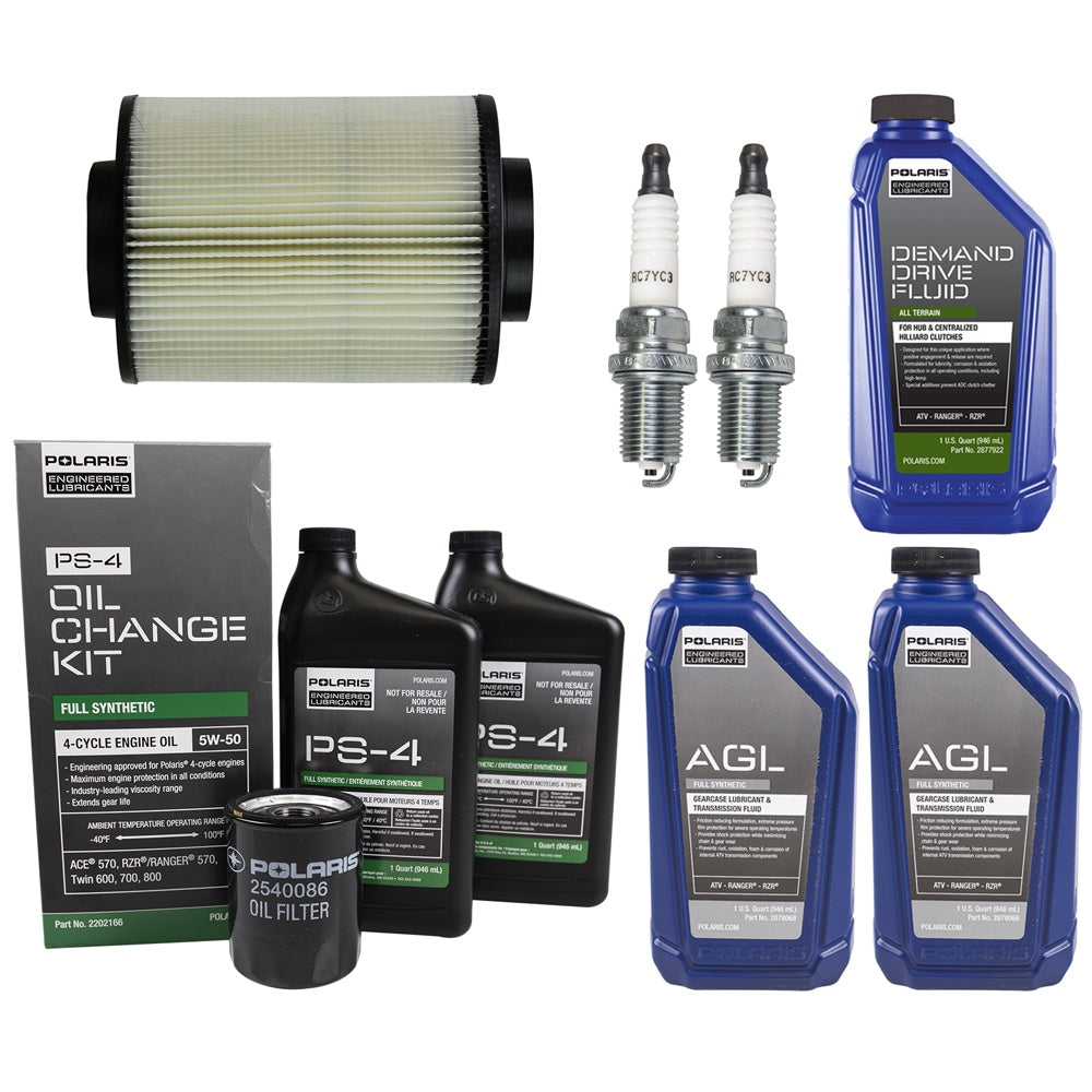 Polaris FKOCK10642 Fluid & Oil Change Kit with Air Filter Ranger 800 Crew
