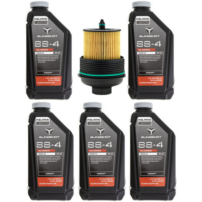 Polaris 5 Quarts SS-4 Full Synthetic 5W-30 Oil Change Kit FKOCK10656