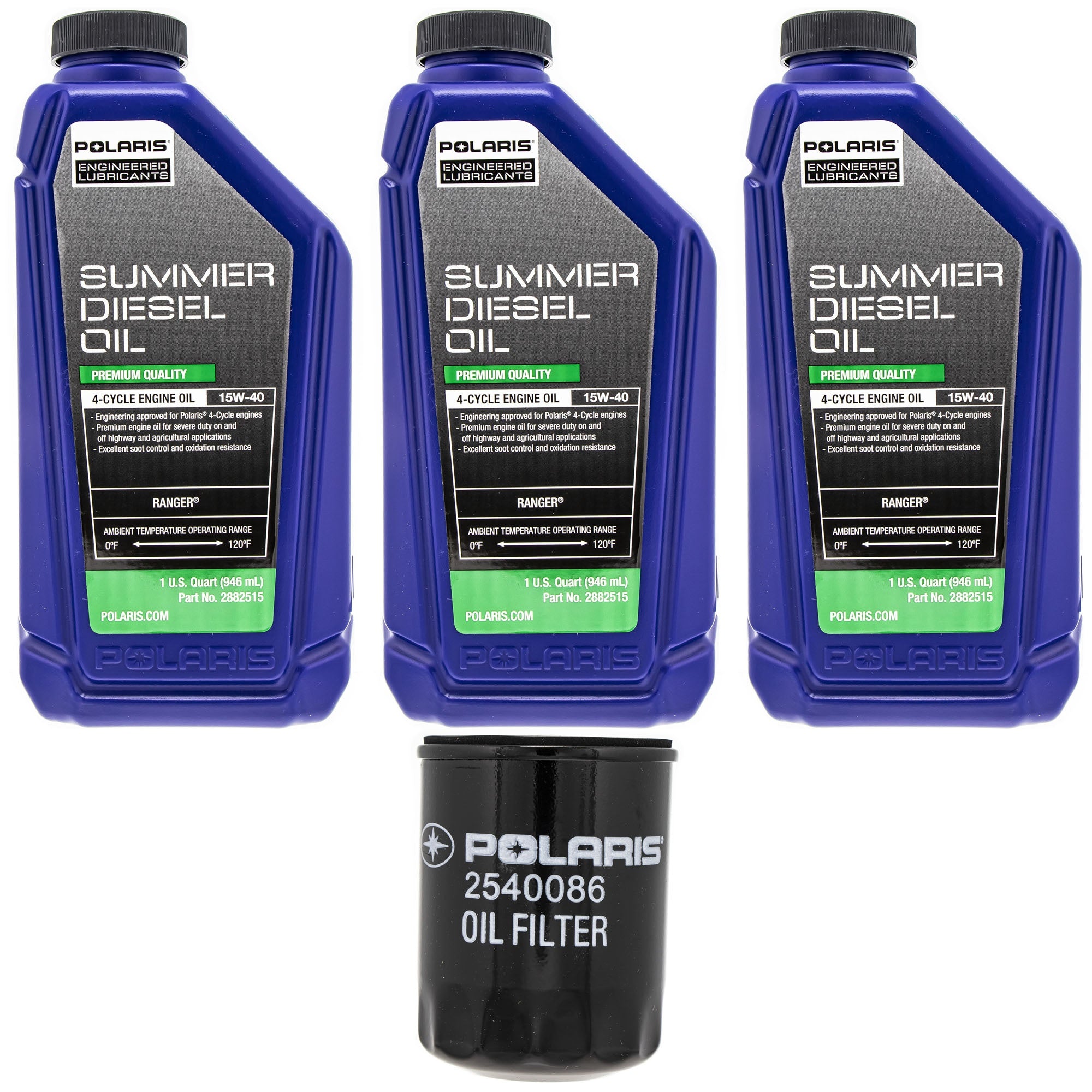 Polaris FKOCK20002 Oil Change Kit Ranger 1000 Crew 2015