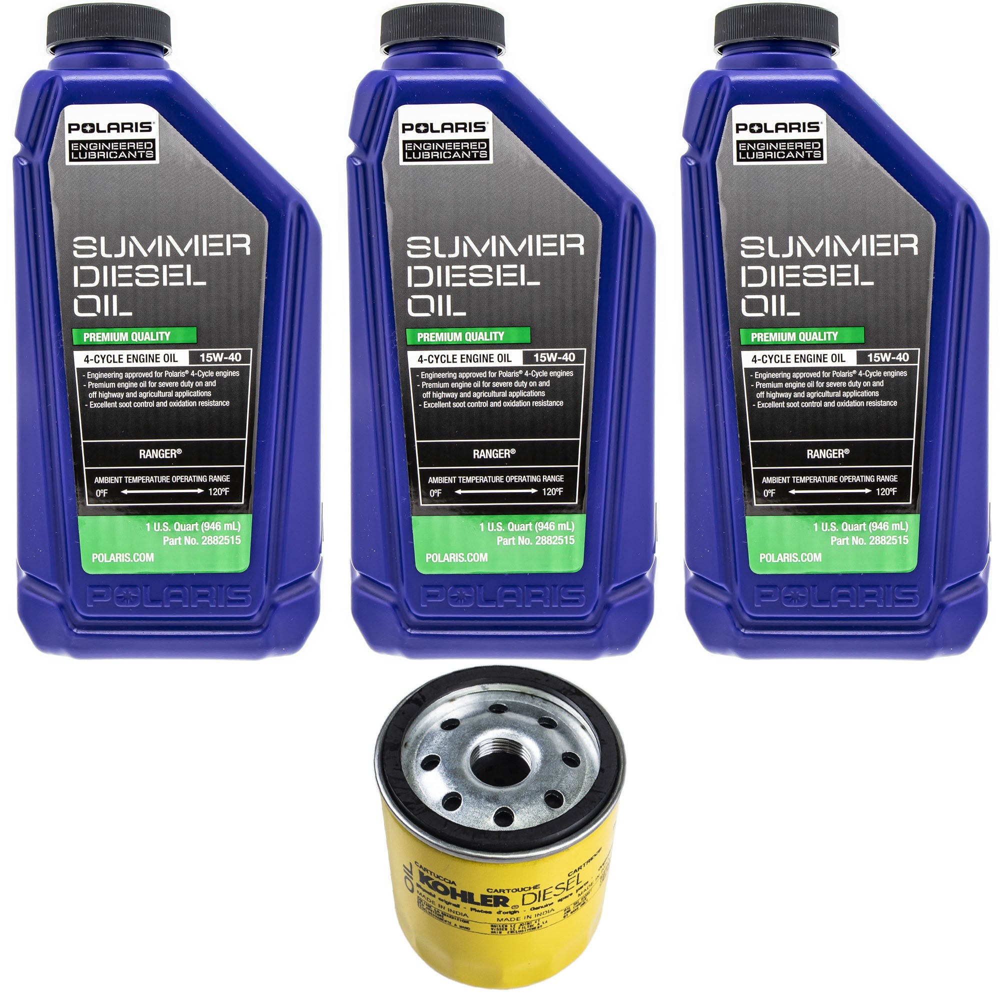 Polaris FKOCK20003 Oil Change Kit Ranger 1000 Crew 2015-2018