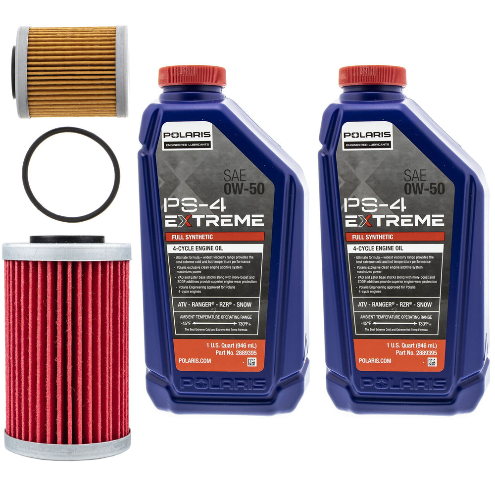 Polaris 2 Quarts PS-4 Extreme 0W-50 Oil Change Kit FKOCK20009
