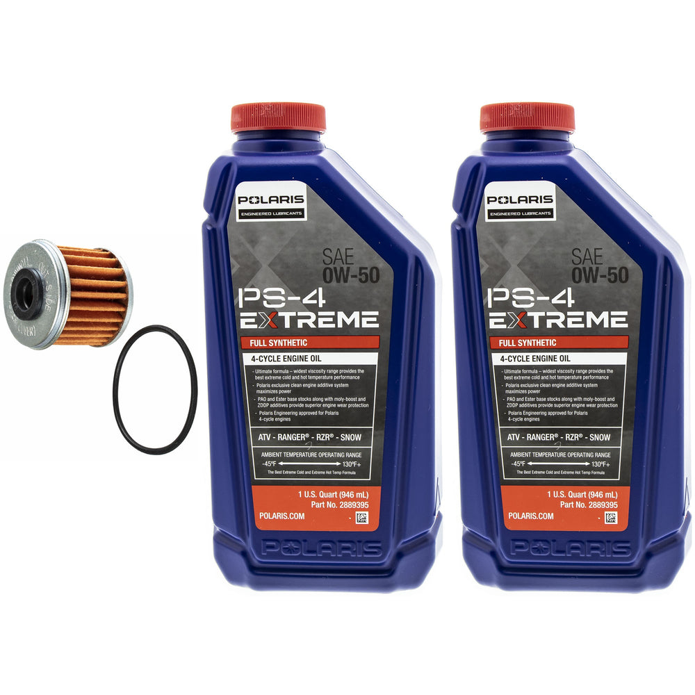 Polaris 2 Quarts PS-4 Extreme 0W-50 Oil Change Kit FKOCK20011
