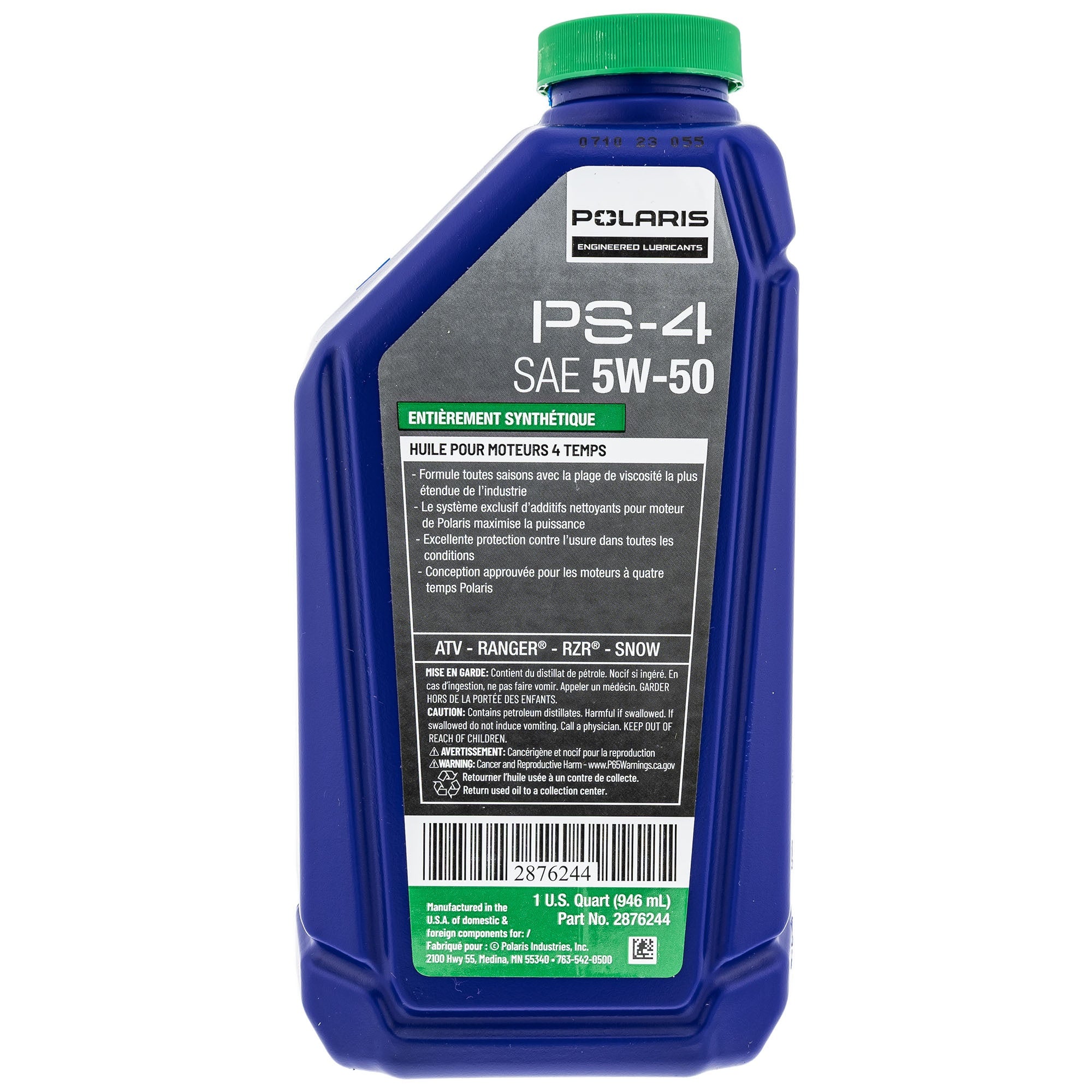 Polaris FKOCK20134 PS-4 Full Synthetic Oil Change Kit 2 Quarts with Filter Phoenix 200
