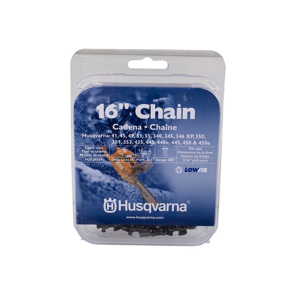 Husqvarna 531300437 16" Chain .325" Pitch .050" Gauge 66DL 500 550 SP 608100606
