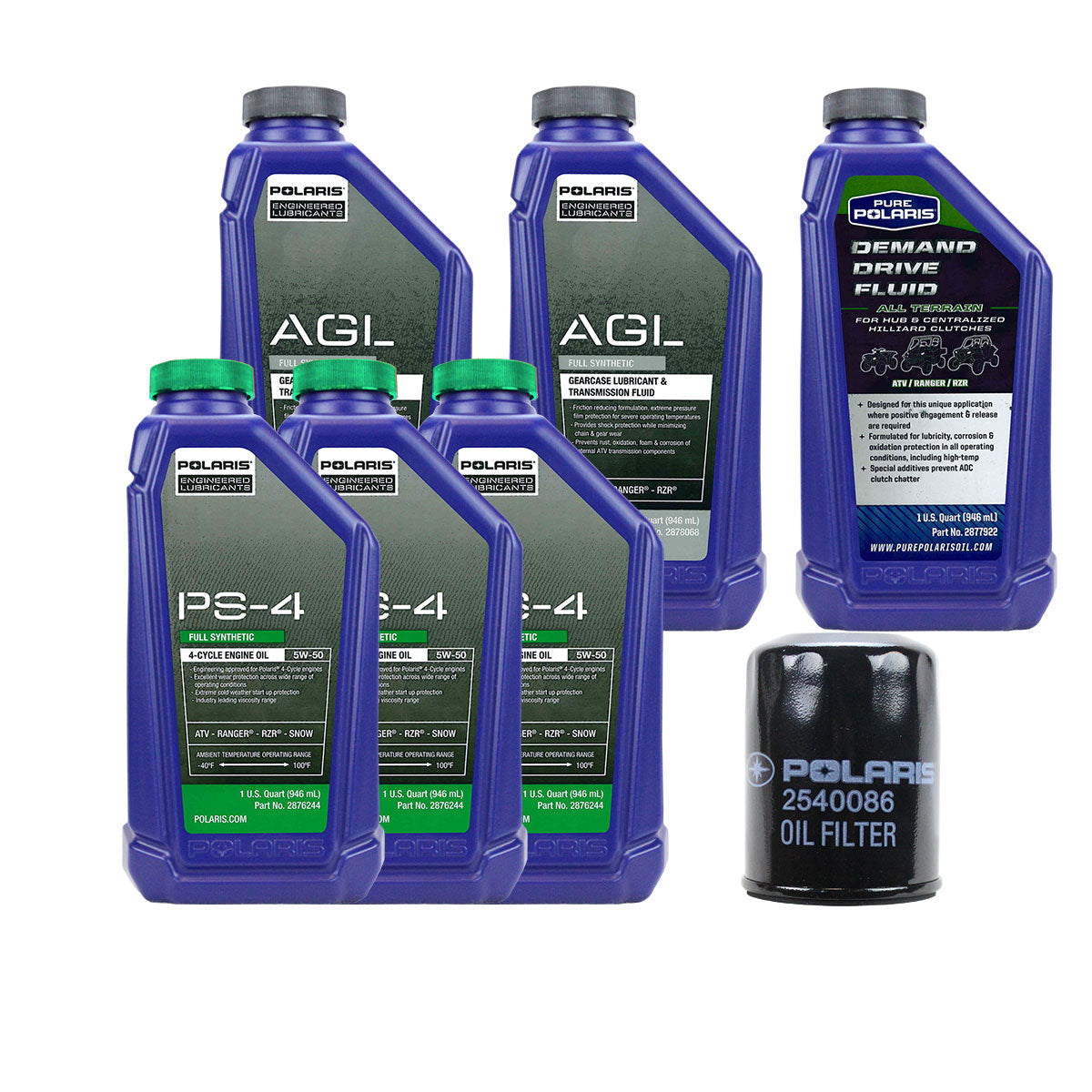 Polaris FK1003827 Oil Change Service Kit RZR Ranger XC 1000 900 XP  XC  Turbo  S