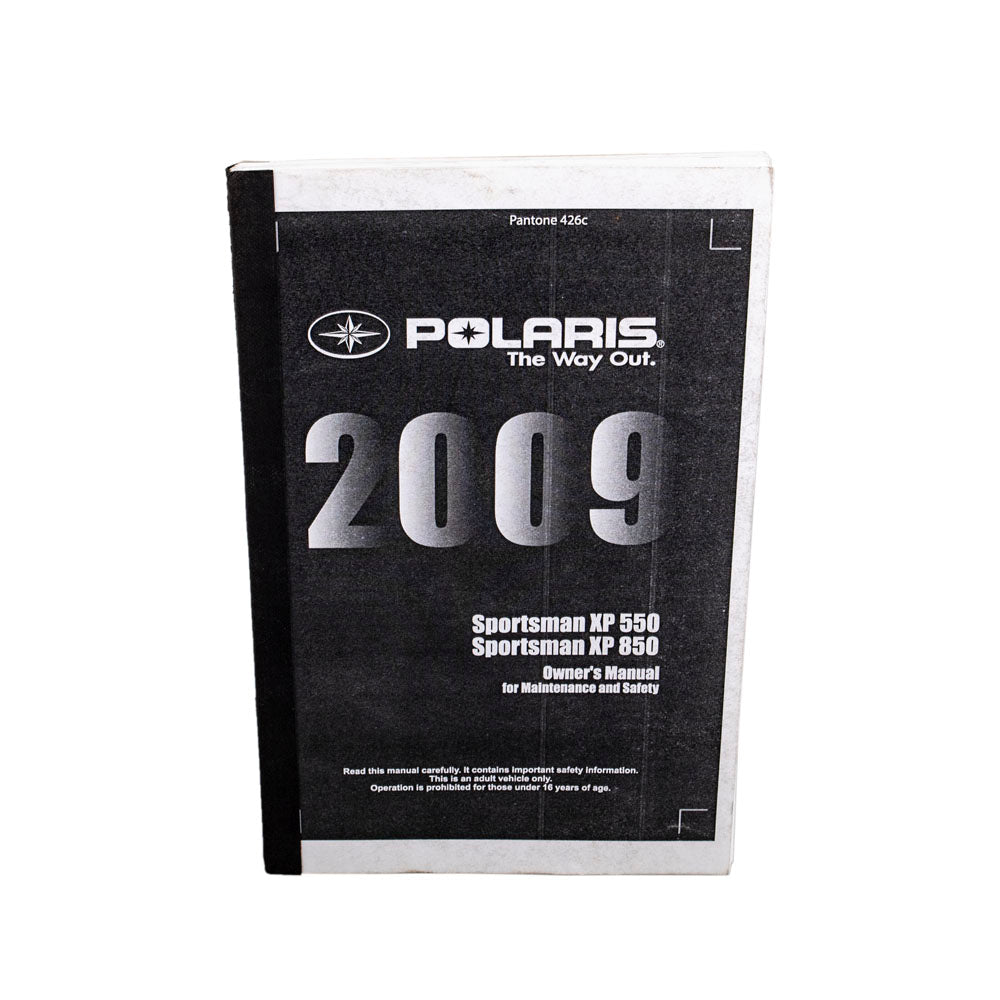 Polaris 9921854 Owners Manual Sportsman 850 XP 2009