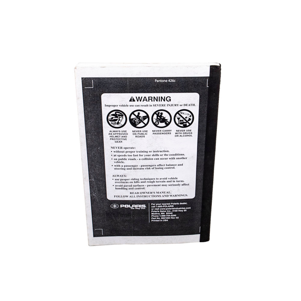 Genuine OEM Polaris Owners Manual Sportsman 9921854