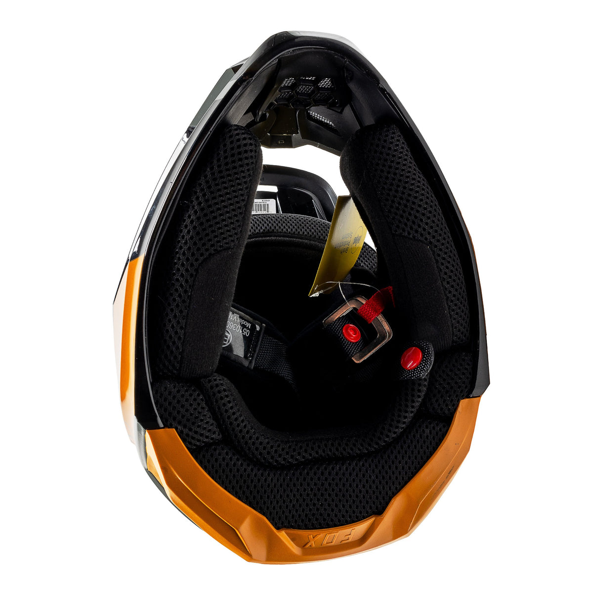 Fox Racing 28357-595-YM Youth Black Gold V1 Skew Helmet DOT ECE Certified Lightweight