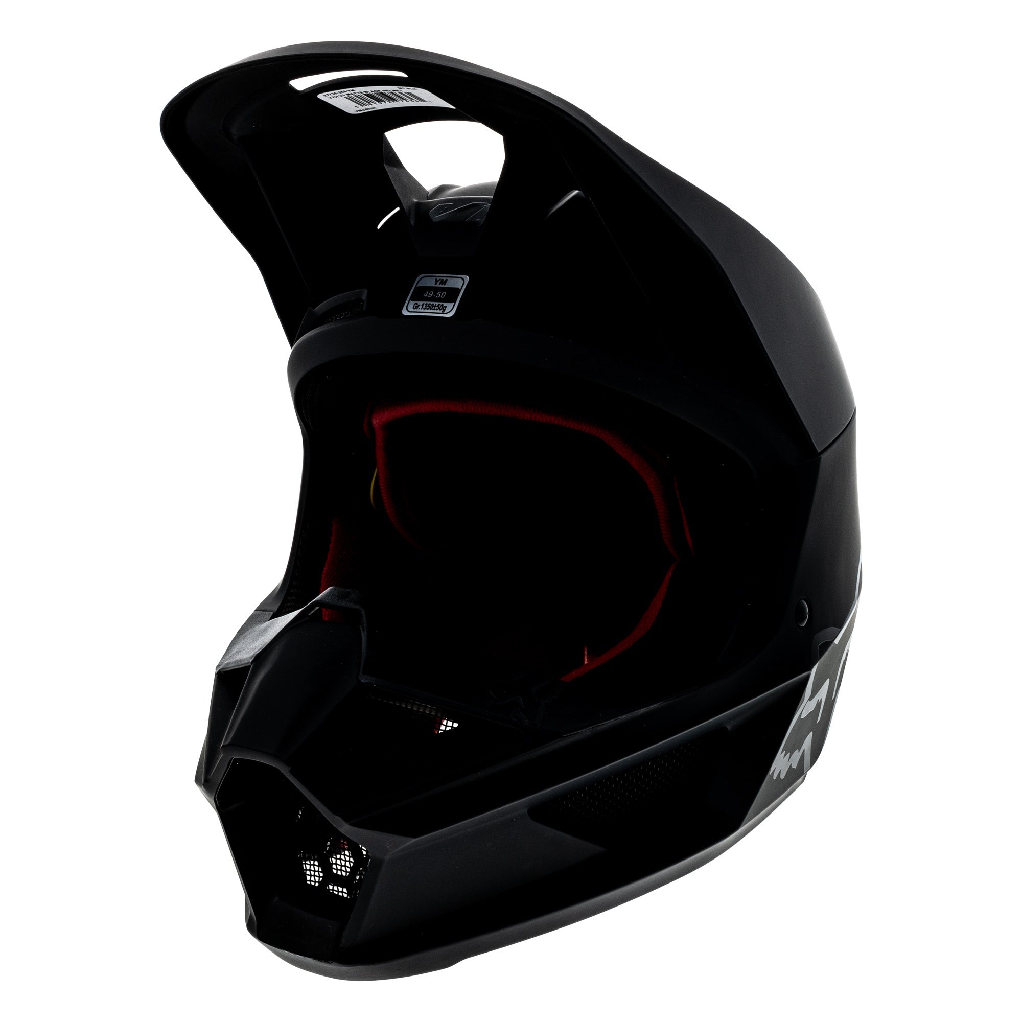 Open-box.Fox Racing Youth V1 Matte Black Helmet DOT Certified Motocross SDP112
