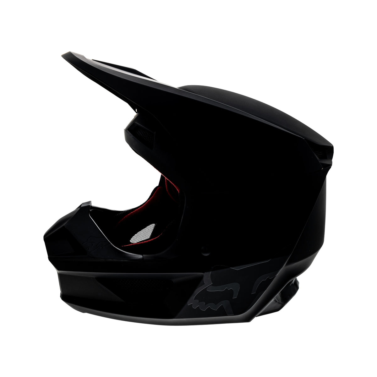 Open-box.Fox Racing Youth V1 Matte Black Helmet DOT Certified Motocross SDP112