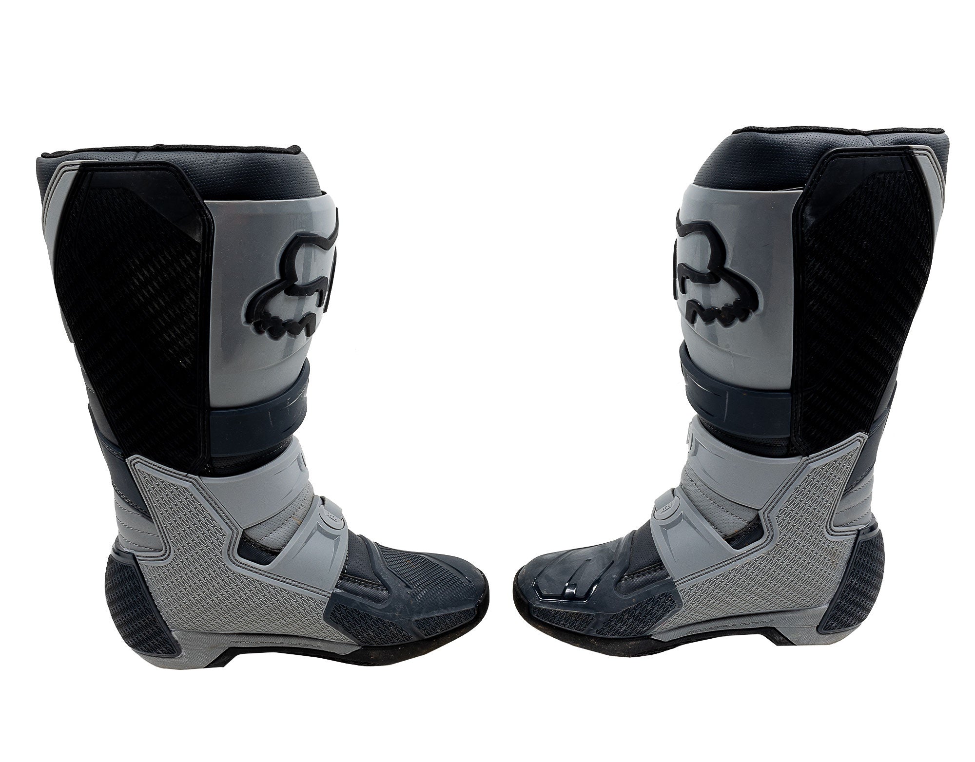 Fox Racing 28373-330-11 Comp Motocross Boots Positac TPU Plating Buckle Closure Dark