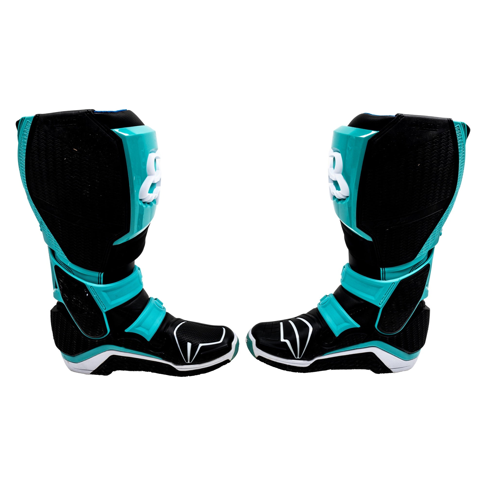 Fox Racing 27463-176-11 Mens Teal Instinct Boot Burn Guard Hinge Lockout Low Ride Off Road