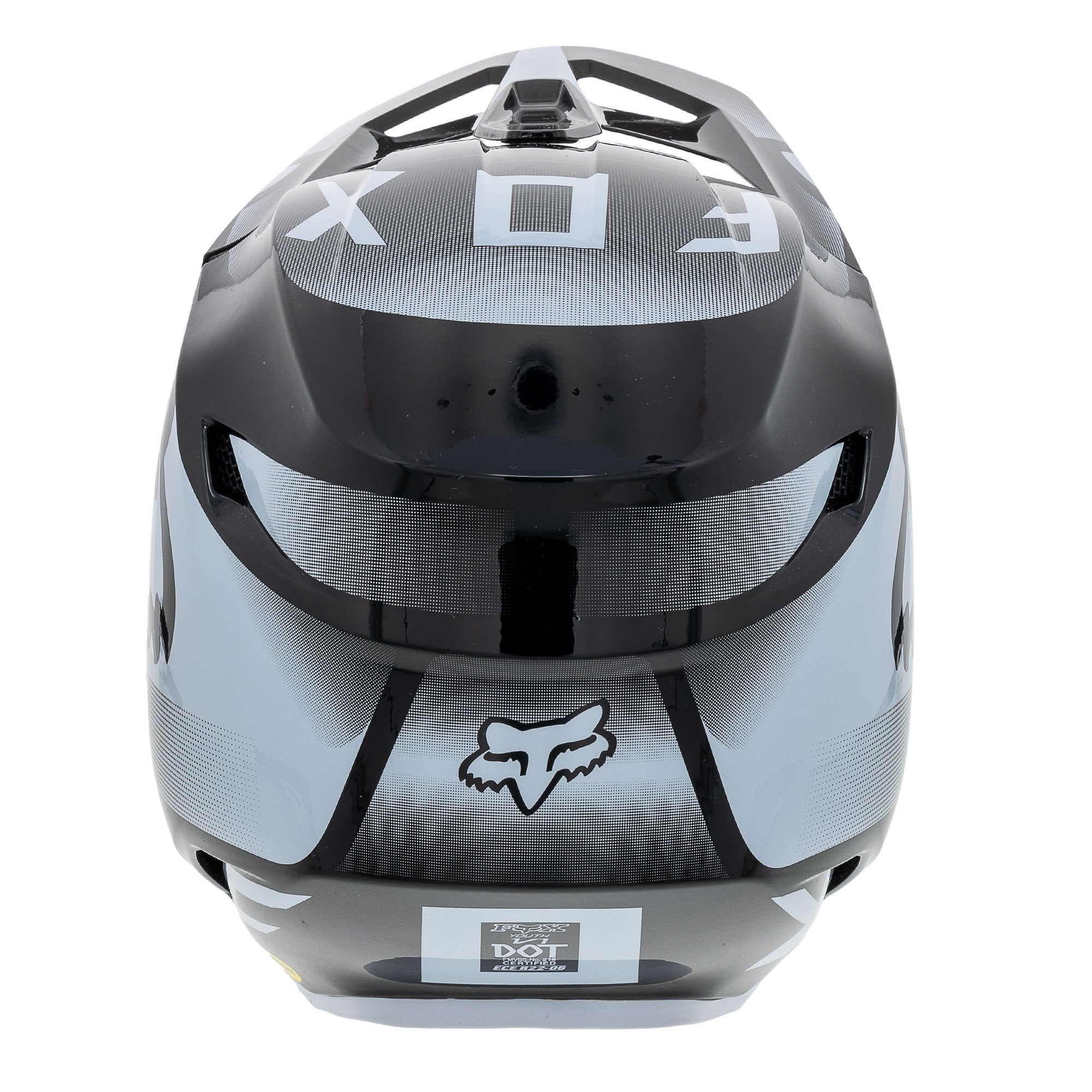 Fox Racing 29729-018-YM Black White V1 Leed Motocross Helmet DOT ECE Offroad MotoX MIPS -
