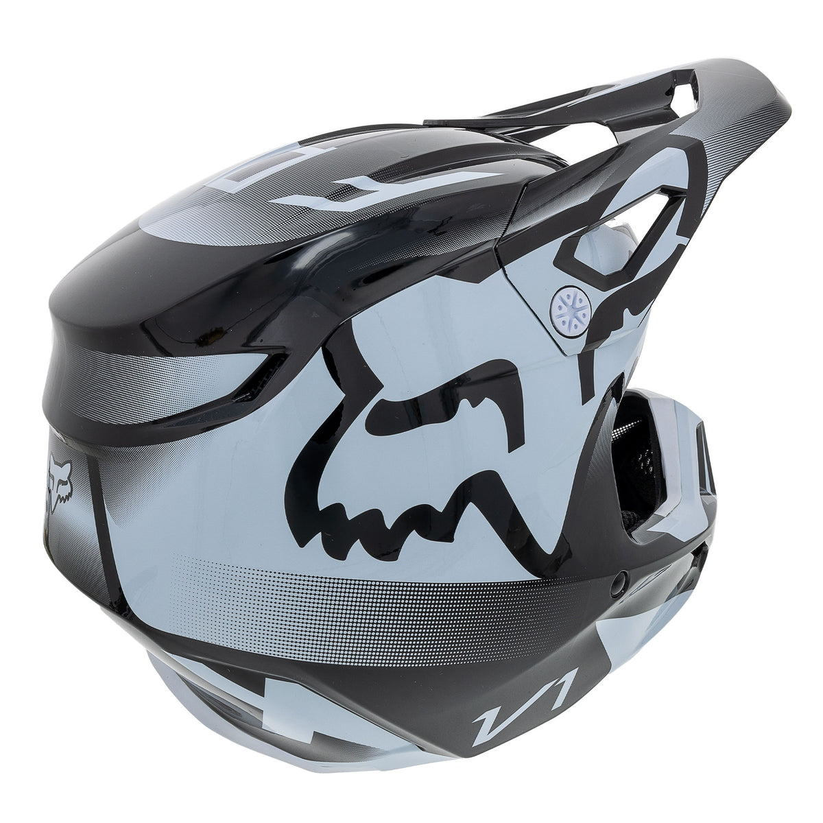 Fox Racing 29729-018-YM Black White V1 Leed Motocross Helmet DOT ECE Offroad MotoX MIPS -