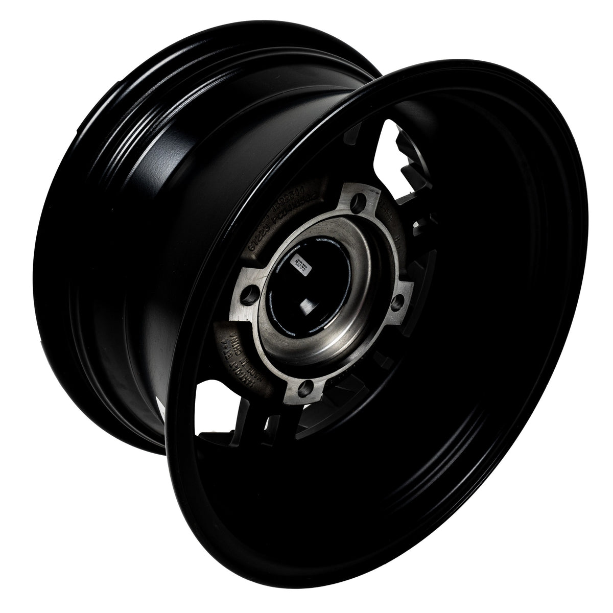 Open-box.Pro Armor Black Accent 14" x 7" R14 Front Buckle Wheel Rim  SDP000152