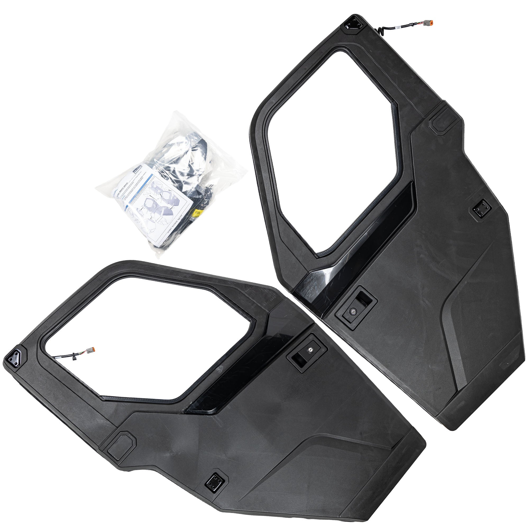 Polaris 2889813 Black Front Poly Power Window Doors Ranger Trail Boss 1000 XP