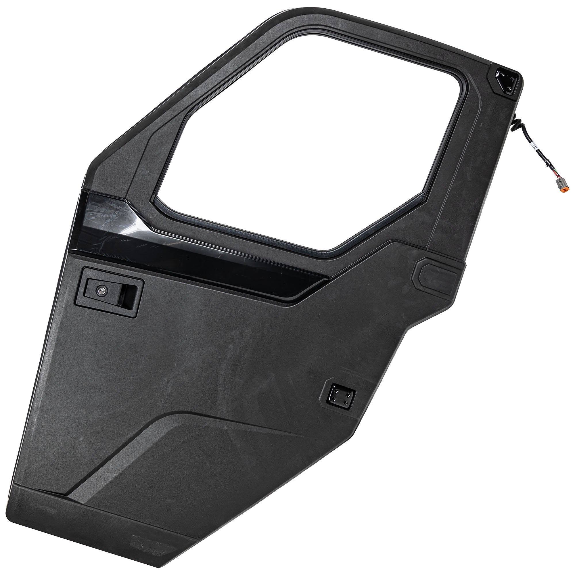 Polaris 2889813 Black Front Poly Power Window Doors 2018-2023 Ranger 1000 Crew XP