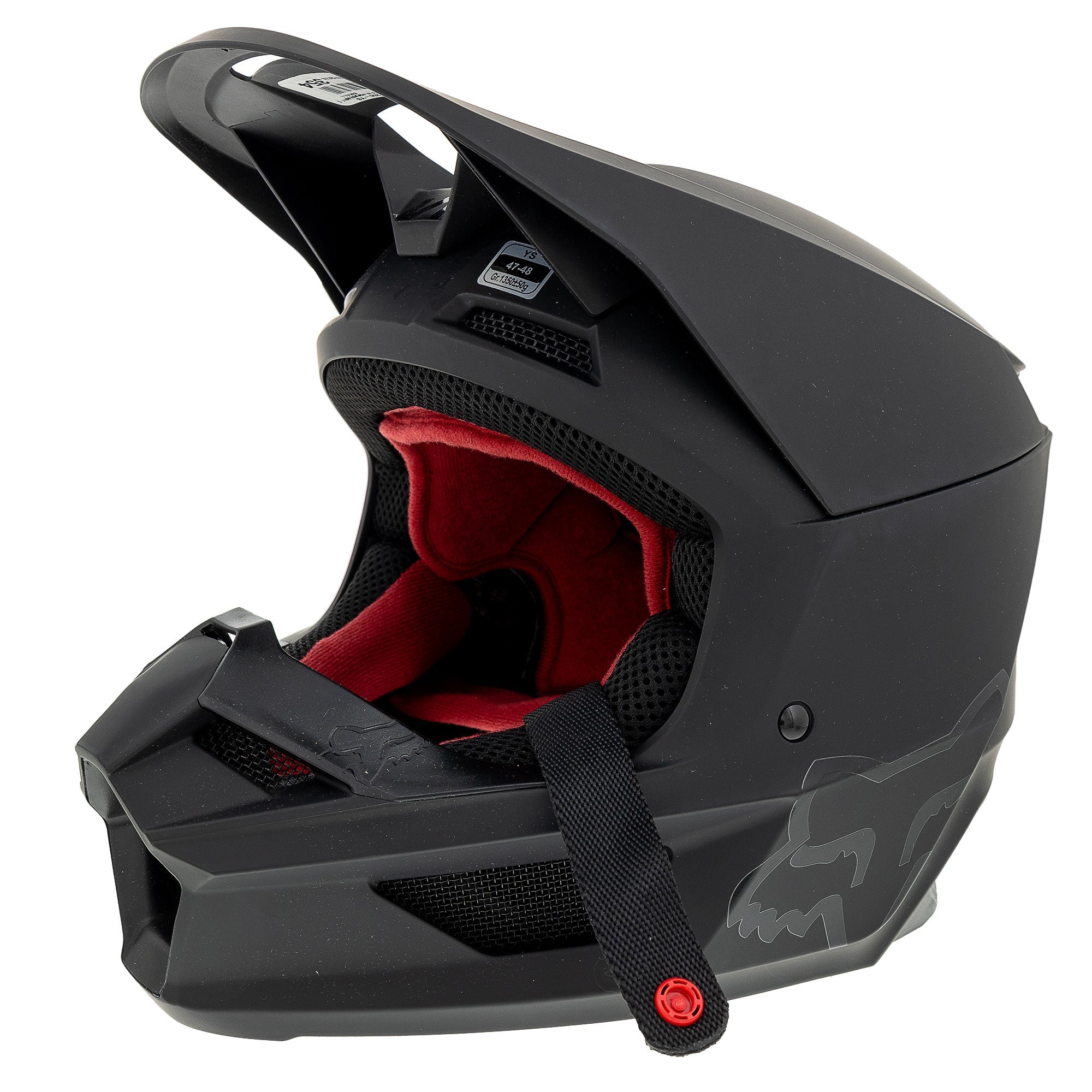 Fox Racing Youth V1 Matte Black Helmet