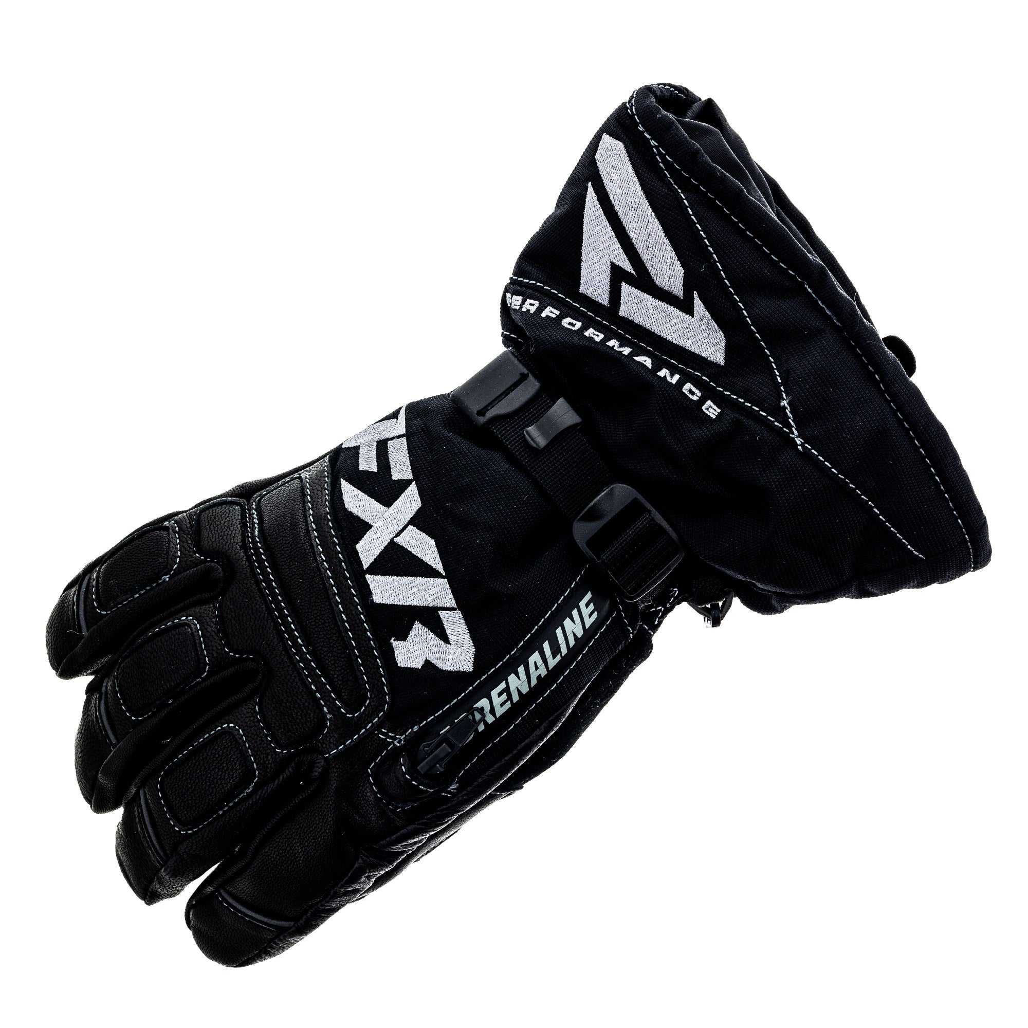 FXR 230804-1010-13 Mens Adrenaline Snowmobile Gloves Winter HydrX Pro Waterproof Black Ops