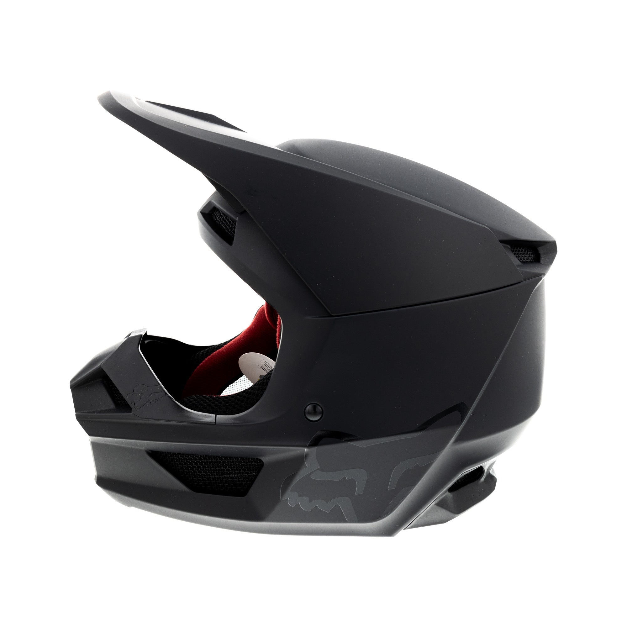 Open-box.Fox Youth Matte Black V1  Black Helmet DOT  Certified Motocross SDP214