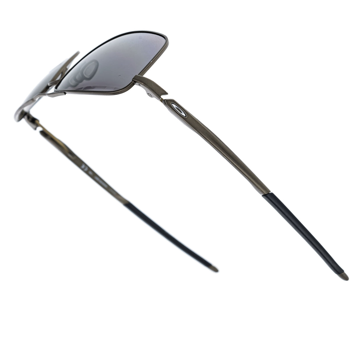 Oakley Gauge 6 Sunglasses Pewter Frame Prizm Black Polarized Lens OO6038-0657