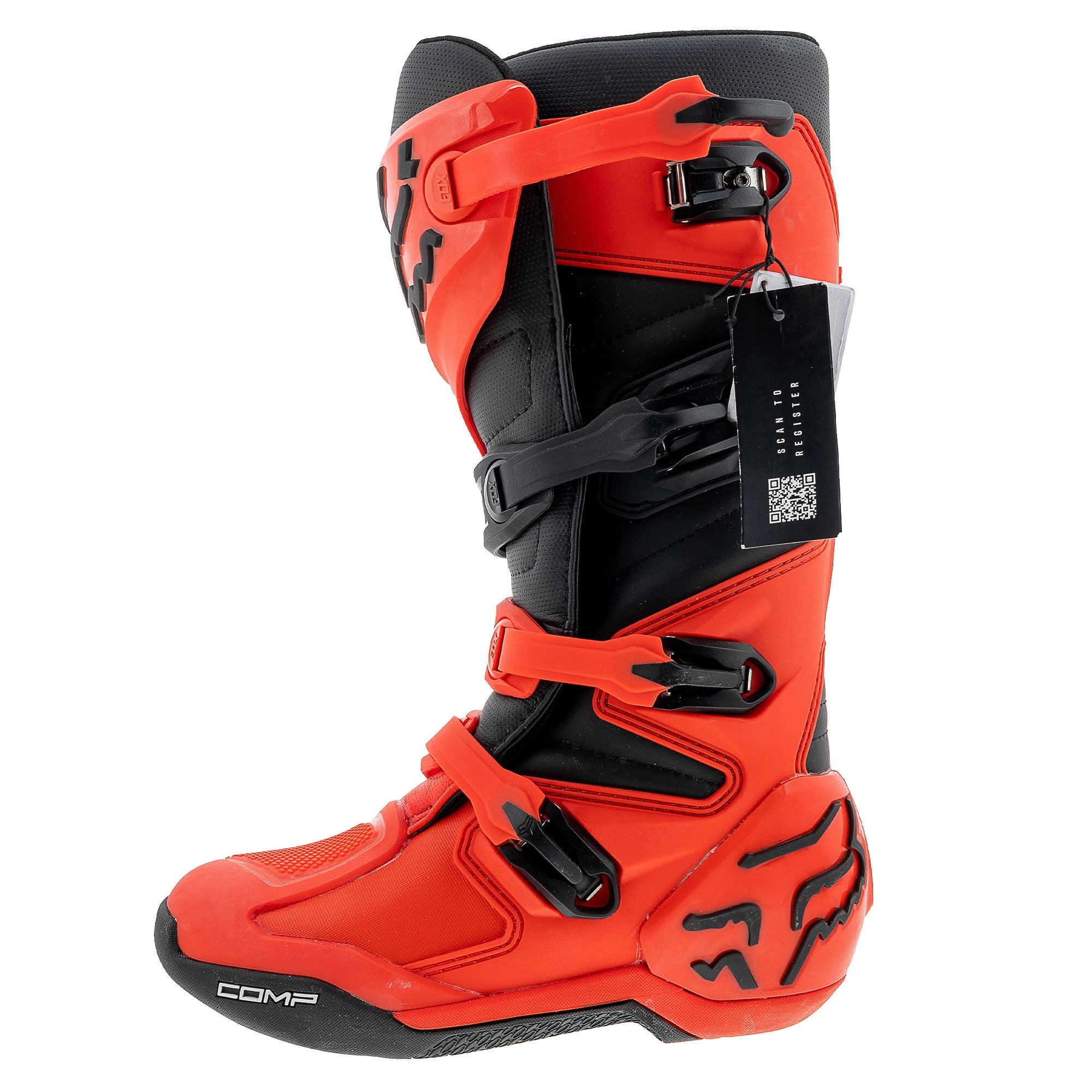 Open-box.Fox Racing Comp Boots Positac TPU Plating Buckle Closure Comfort SDP233