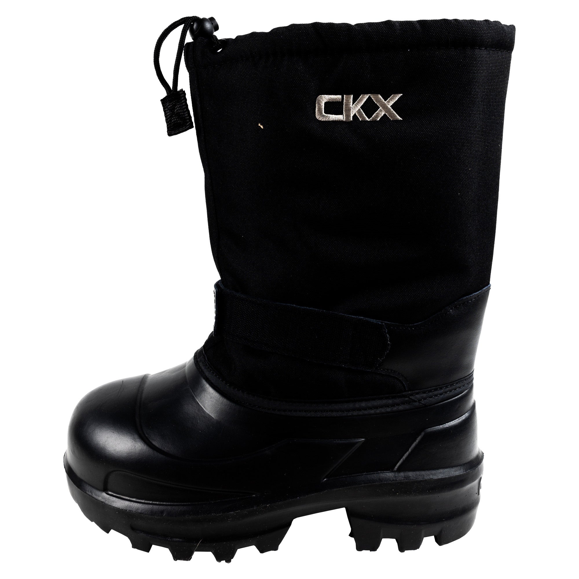 CKX 232640 Mens Boreal Snowmobile Boots Black Codura Nylon Draw Cord Waterproof Lined - 11