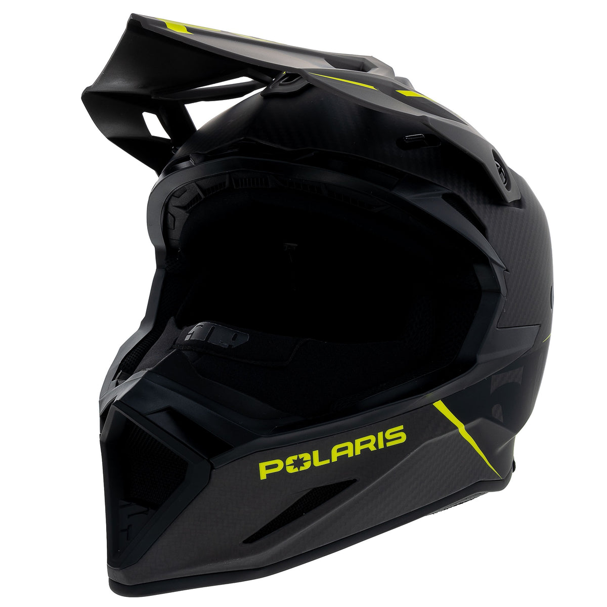 Open-box.Polaris 509 Altitude 2.0 Snowmobile Helmet Carbon Fiber Light DOTSDP252