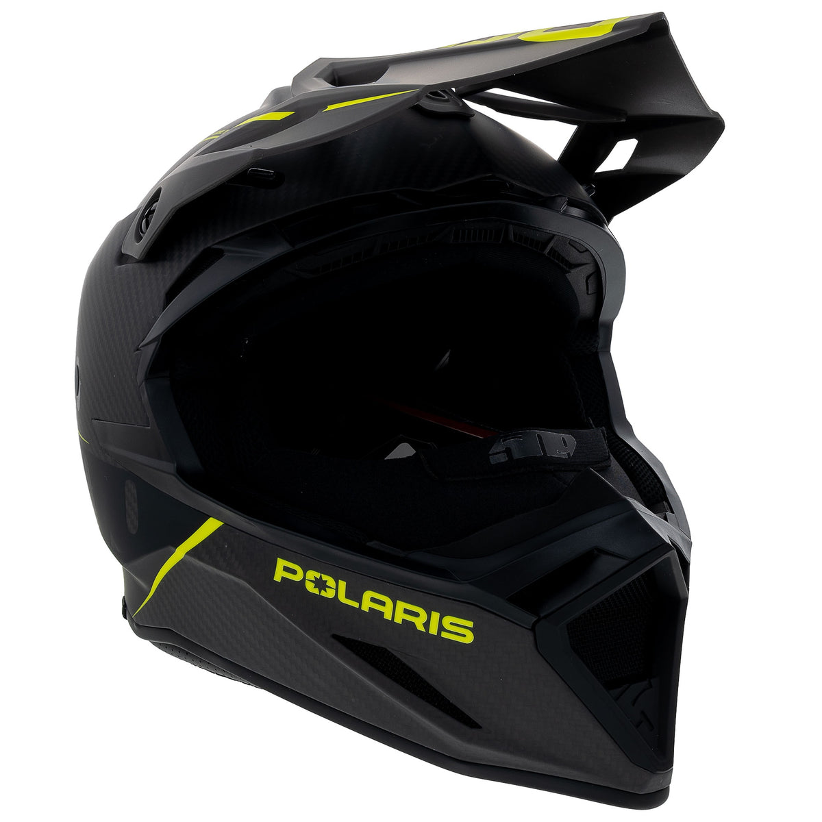 Open-box.Polaris 509 Altitude 2.0 Snowmobile Helmet Carbon Fiber Light DOTSDP252