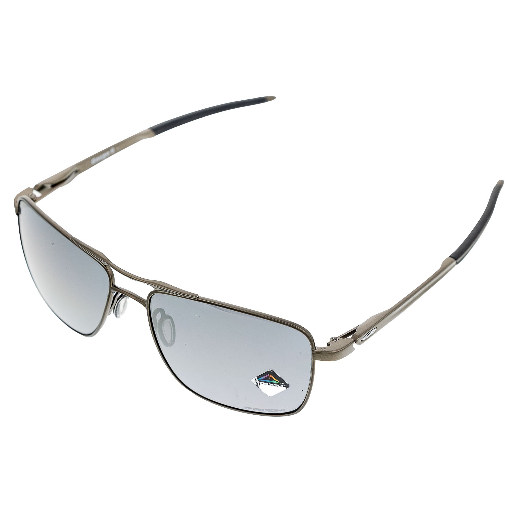 Oakley Gauge 6 Sunglasses Pewter Frame Prizm Black Polarized Lens OO6038-0657