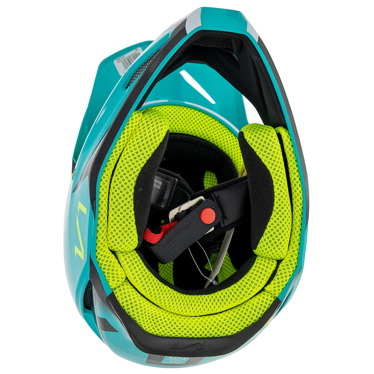 Open-box.Fox Teal V1 Leed Motocross Helmet DOT Offroad MotoX Comfort MIPS SDP289