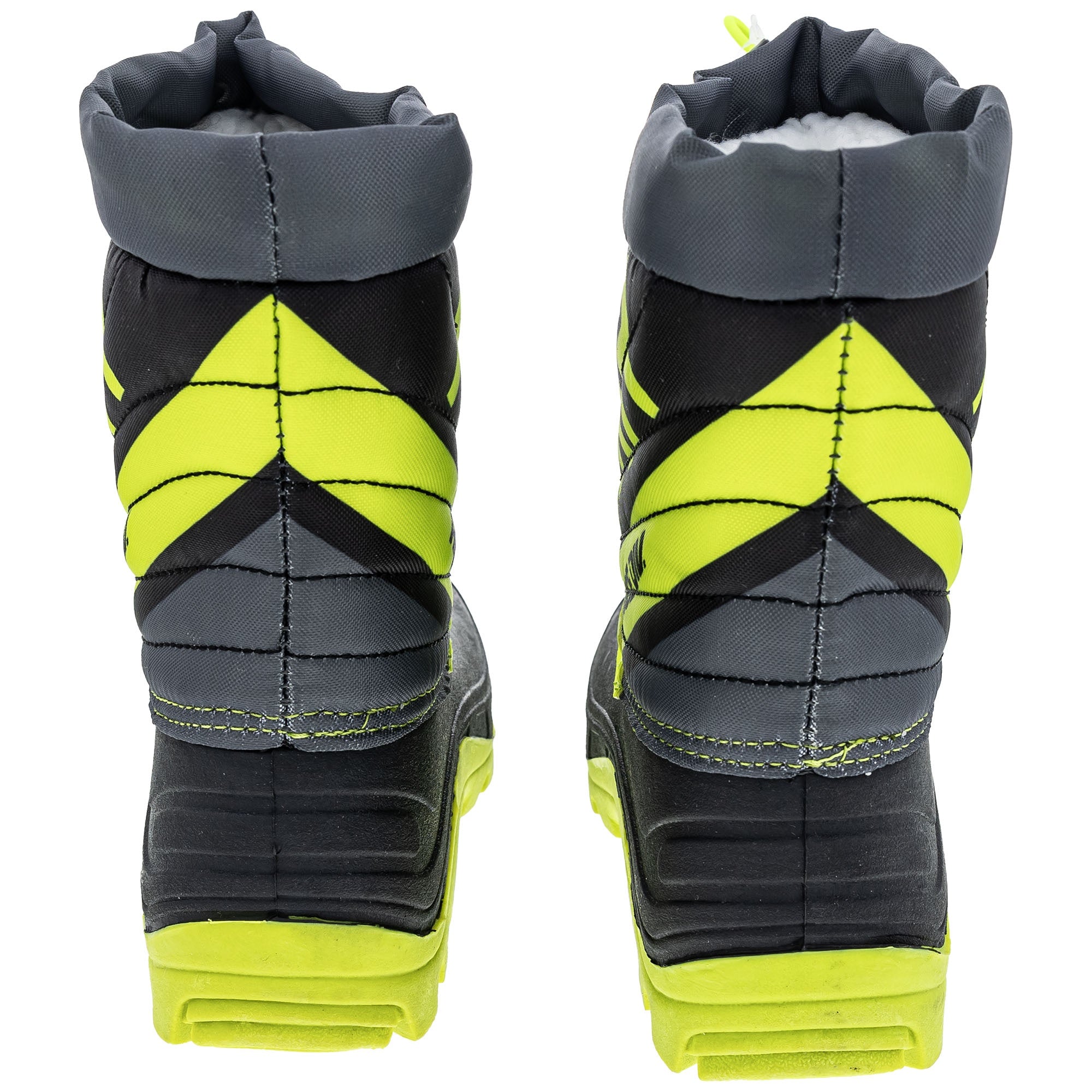 Open-box.FXR Youth Octane Snowmobile Boots Fully Waterproof Black/Hi-Vis SDP299