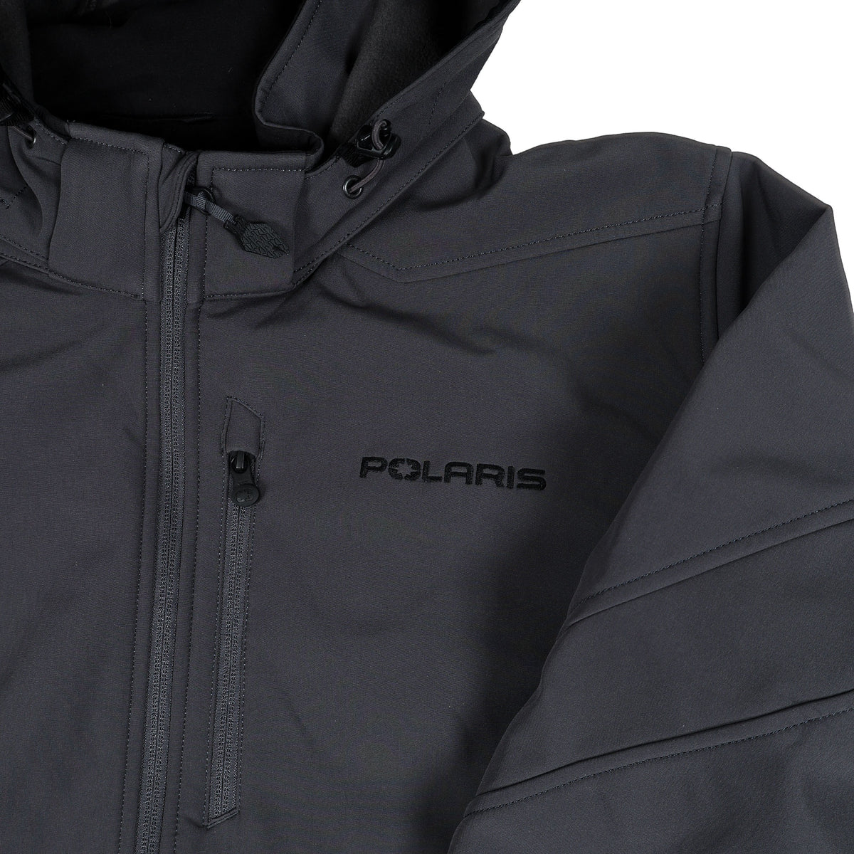 Open-box.Polaris Gray Mens Softshell Jacket Lightweight Warm Fleece Lined SDP312
