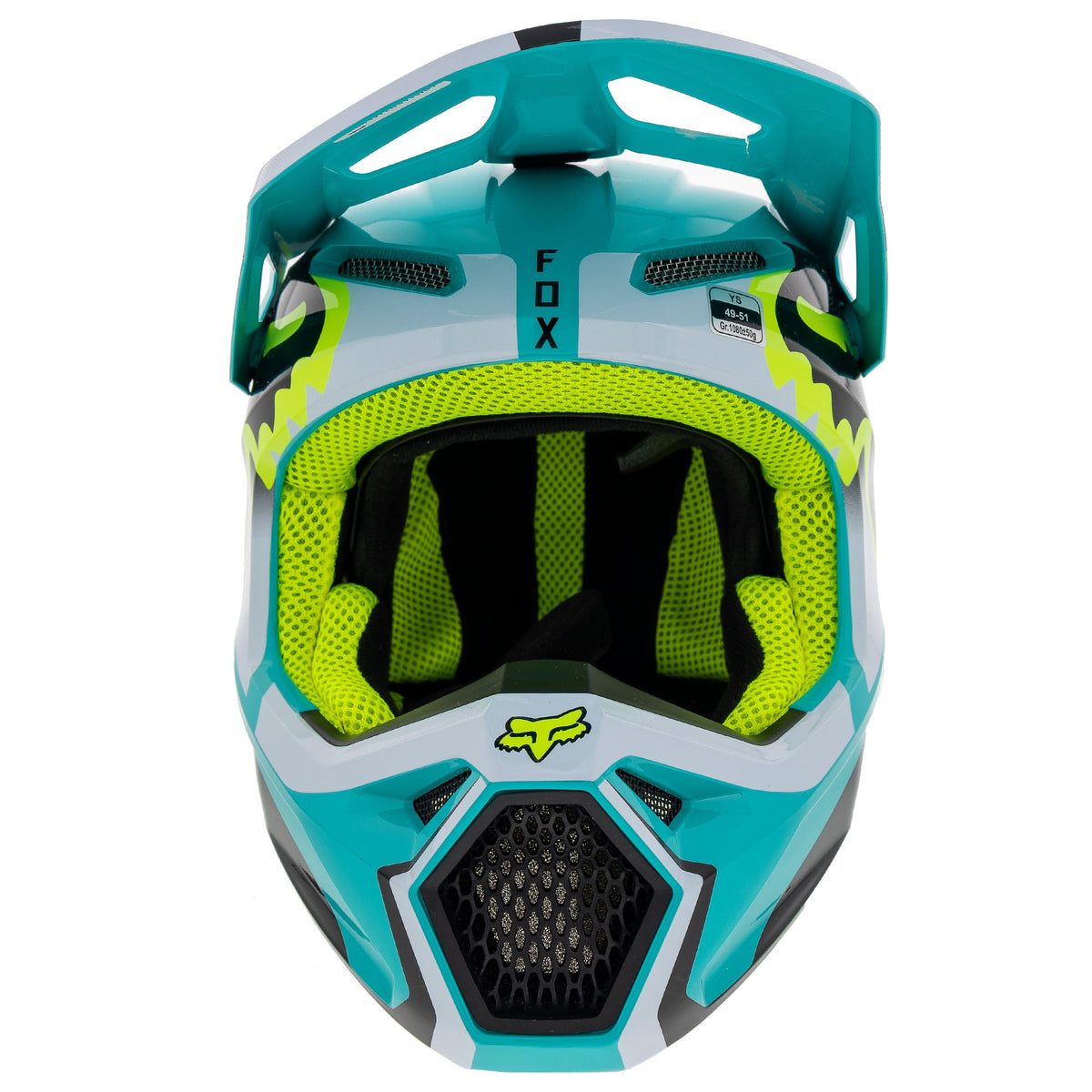 Fox Racing 29729-176-YS V1 Leed Motocross Helmet DOT/ECE