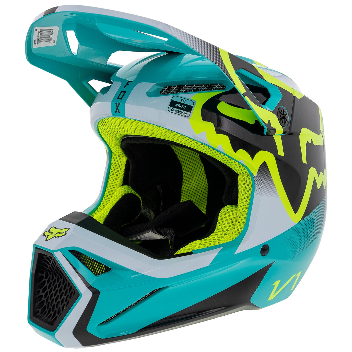 Fox Racing V1 Leed Motocross Helmet DOT/ECE