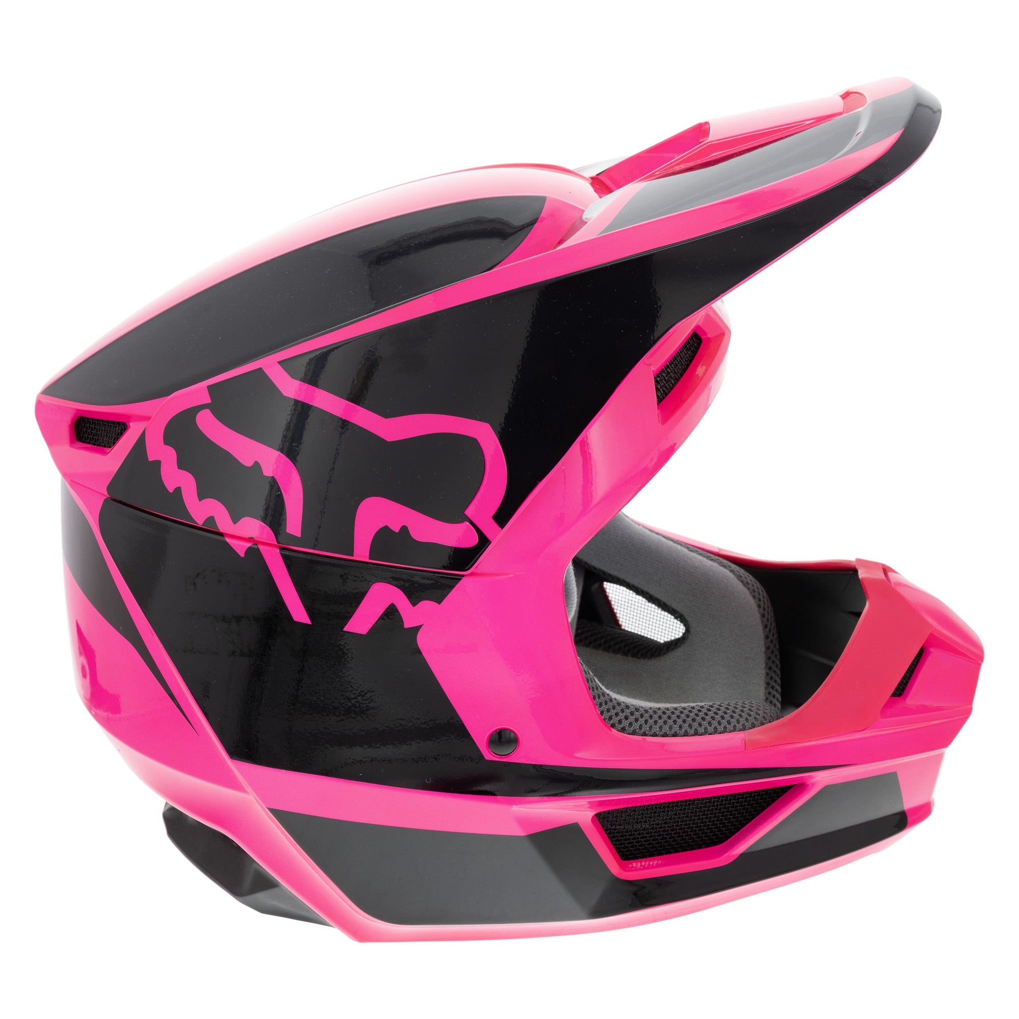 Open-Box.Fox Racing Black/Pink V1 Przm Lightweight Helmet MVRS 4 EPS  SDP494