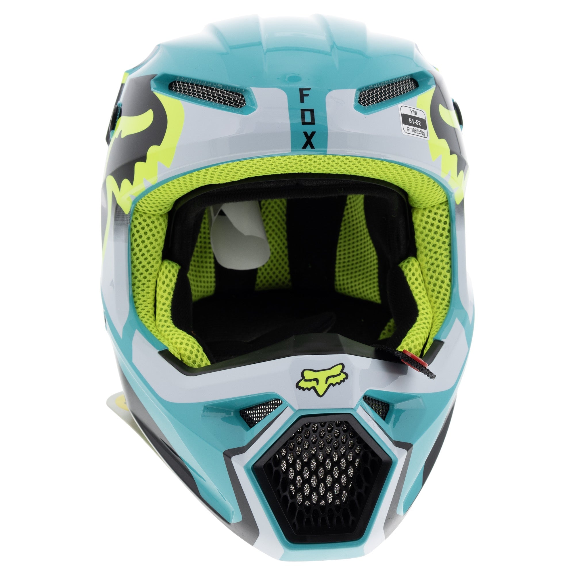 Fox Racing 29729-176-YM V1 Leed Motocross Helmet DOT/ECE