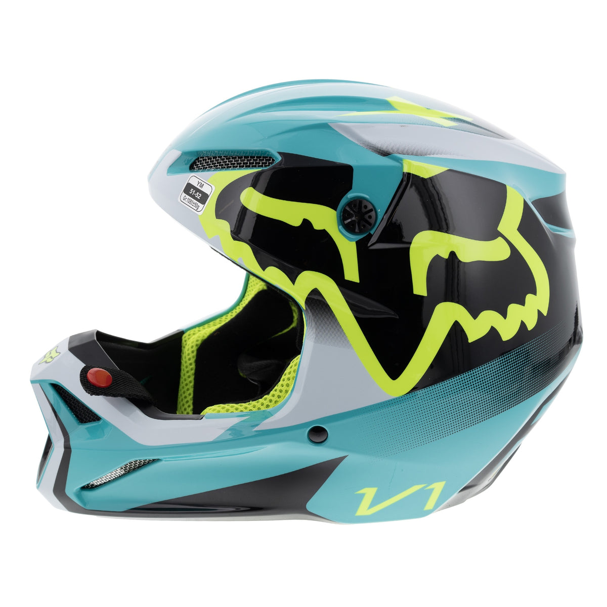 Fox Racing V1 Leed Motocross Helmet DOT/ECE 29729-176-YM