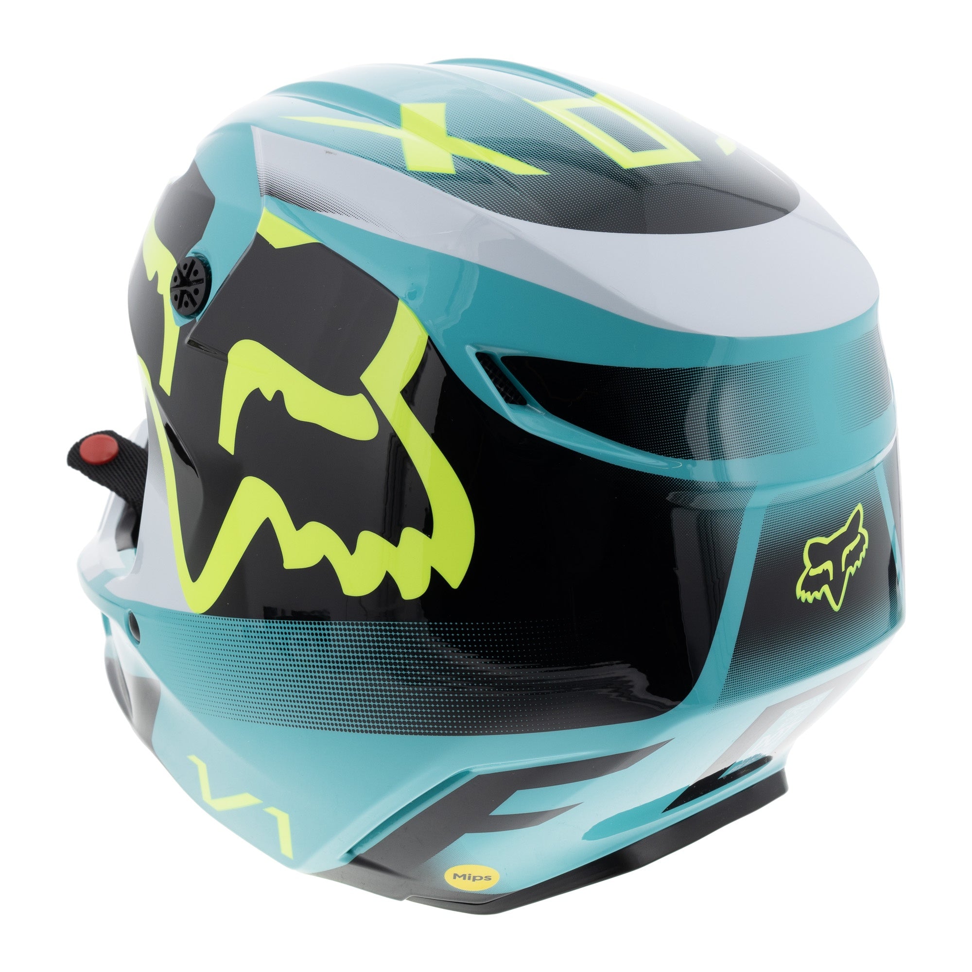 Open-Box.Fox Racing V1 Leed Motocross Helmet, DOT, MotoX Comfort MIPS SDP504