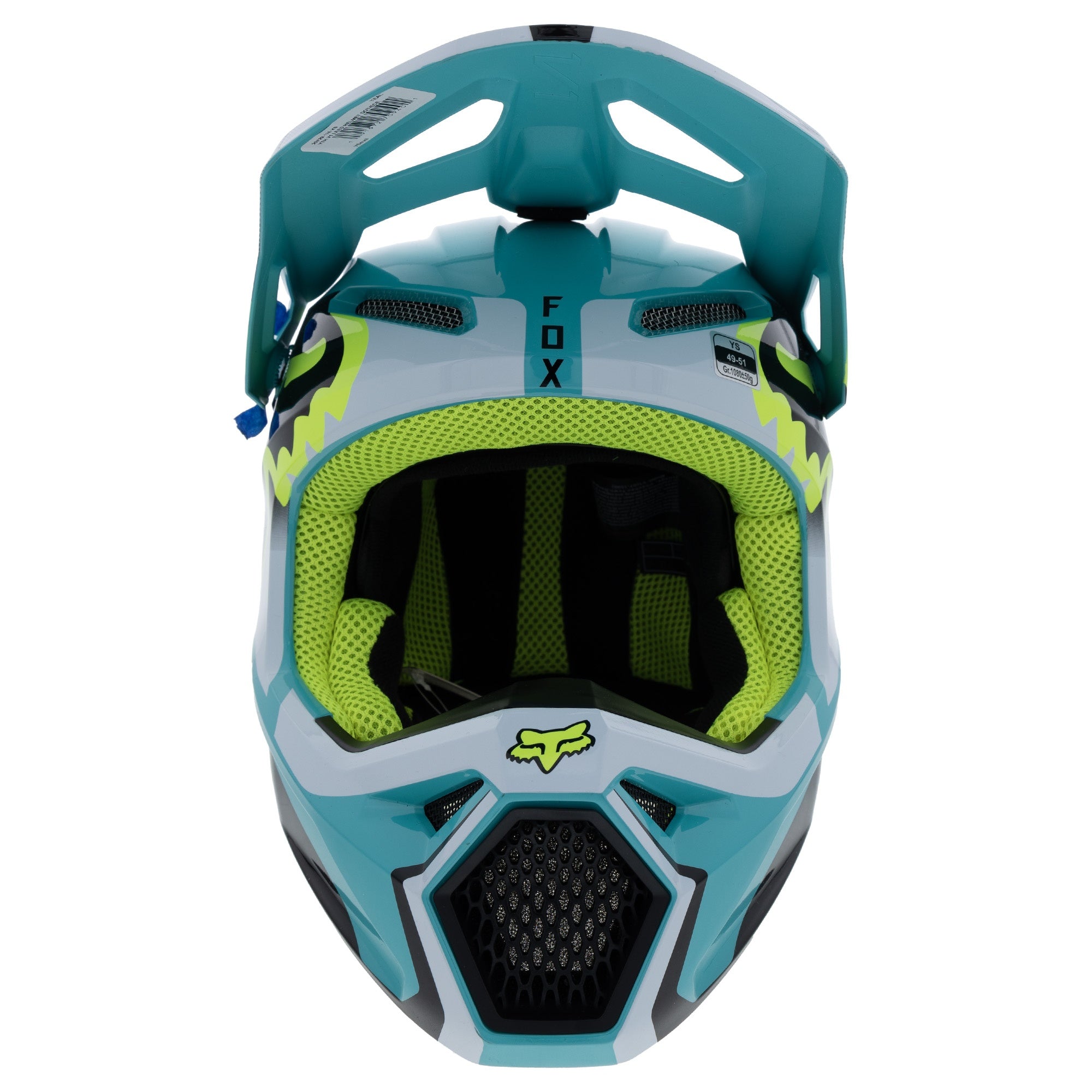 Fox Racing V1 Leed Motocross Helmet DOT/ECE 29729-176-YS