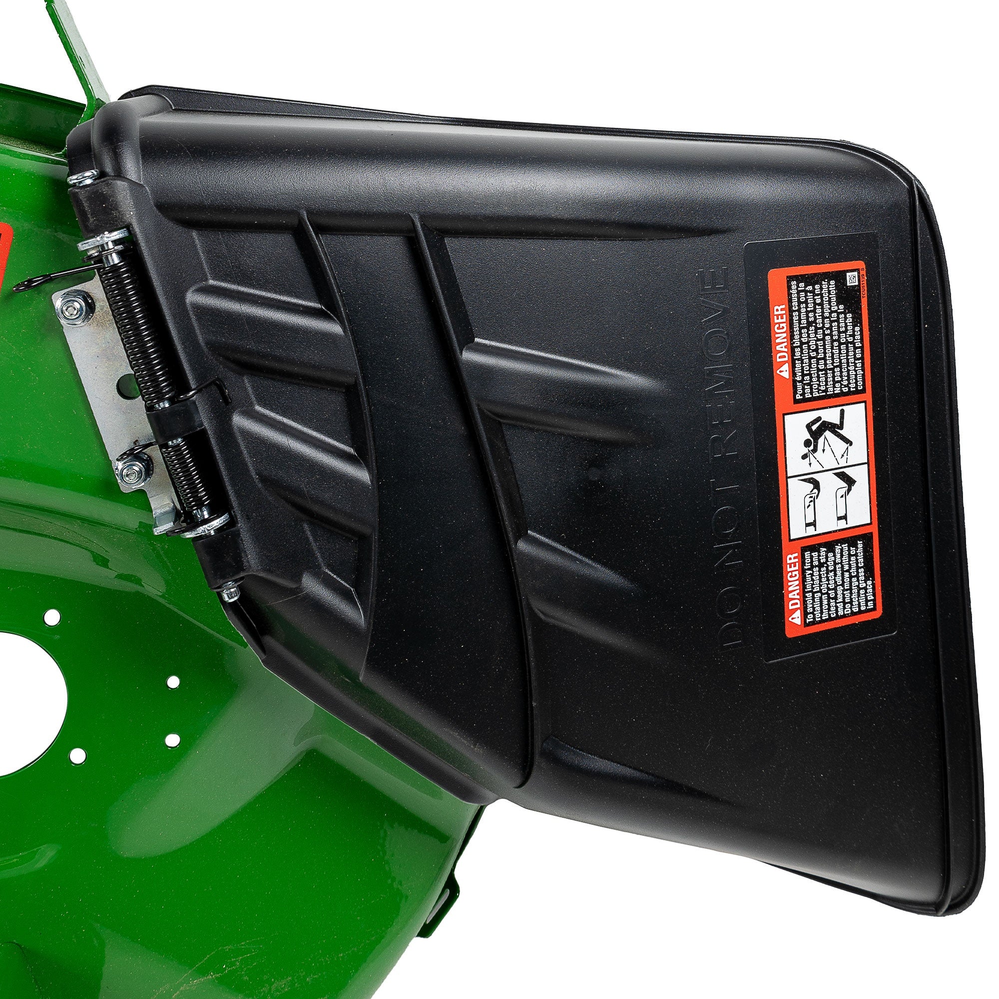 This is an open-box sale, and will not come in OEM packaging. Genuine John Deere .Product has cosmetic imperfections.Kit is missing parts. Discounted John DeereProduct. This item is sold as-is.Genuine John Deere OEM 100 Series Mower Deck # AUC16767