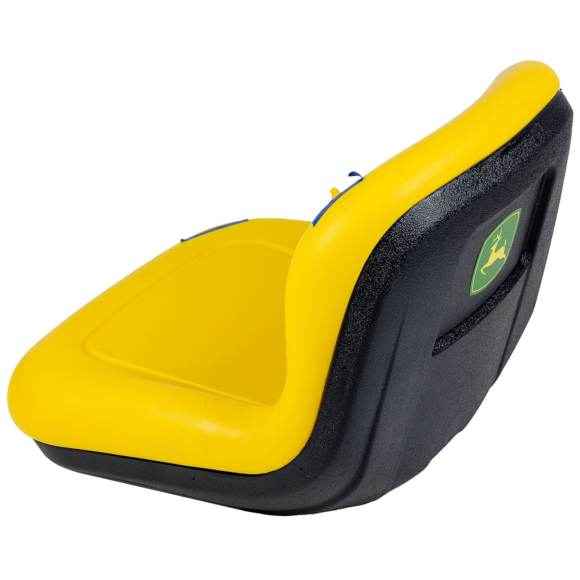 This is an open-box sale, and will not come in OEM packaging. Genuine John Deere.Product has cosmetic imperfections. Discounted John Deere Product. This item is sold as-is.John Deere Seat AM144591