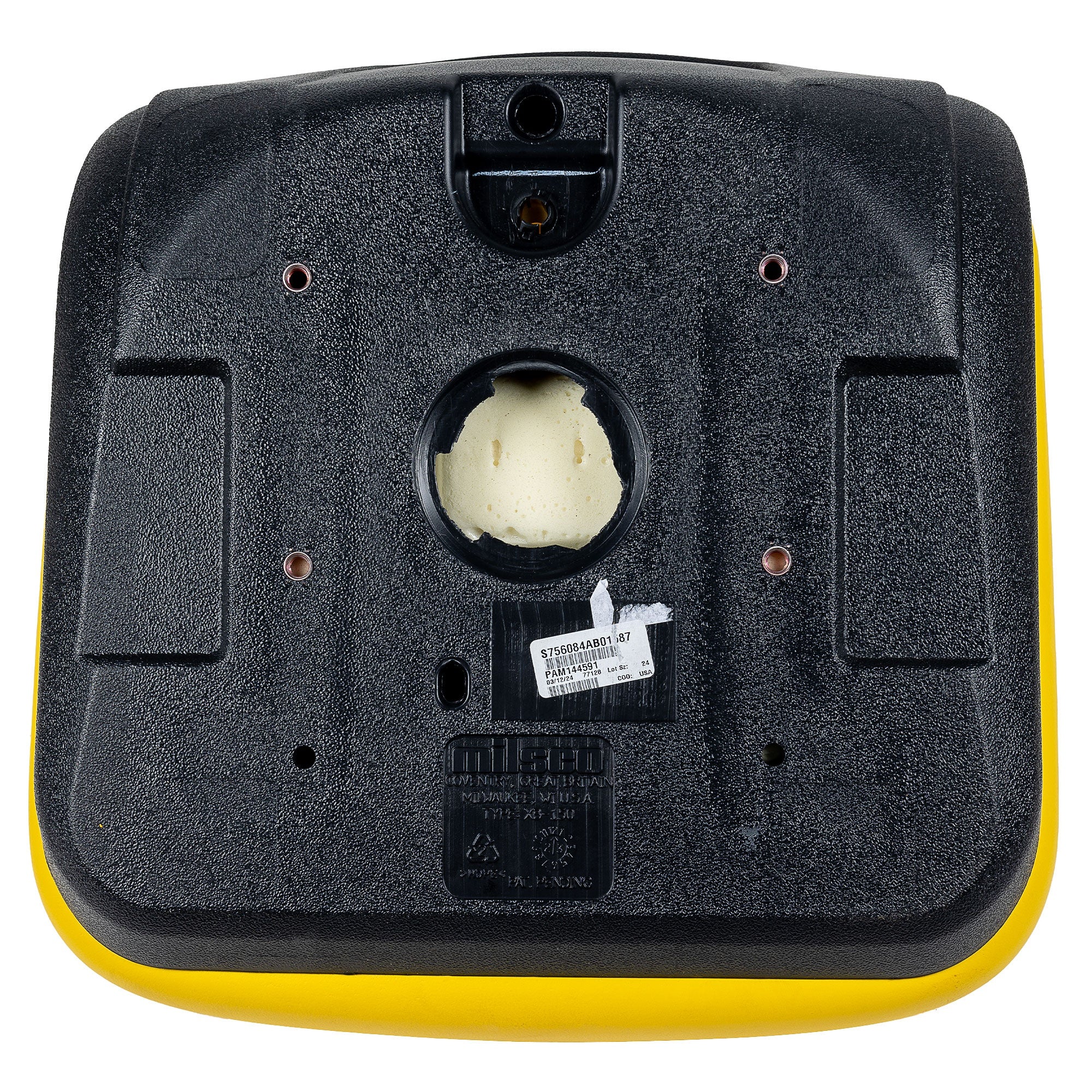 This is an open-box sale, and will not come in OEM packaging. Genuine John Deere.Product has cosmetic imperfections. Discounted John Deere Product. This item is sold as-is.John Deere Seat AM144591
