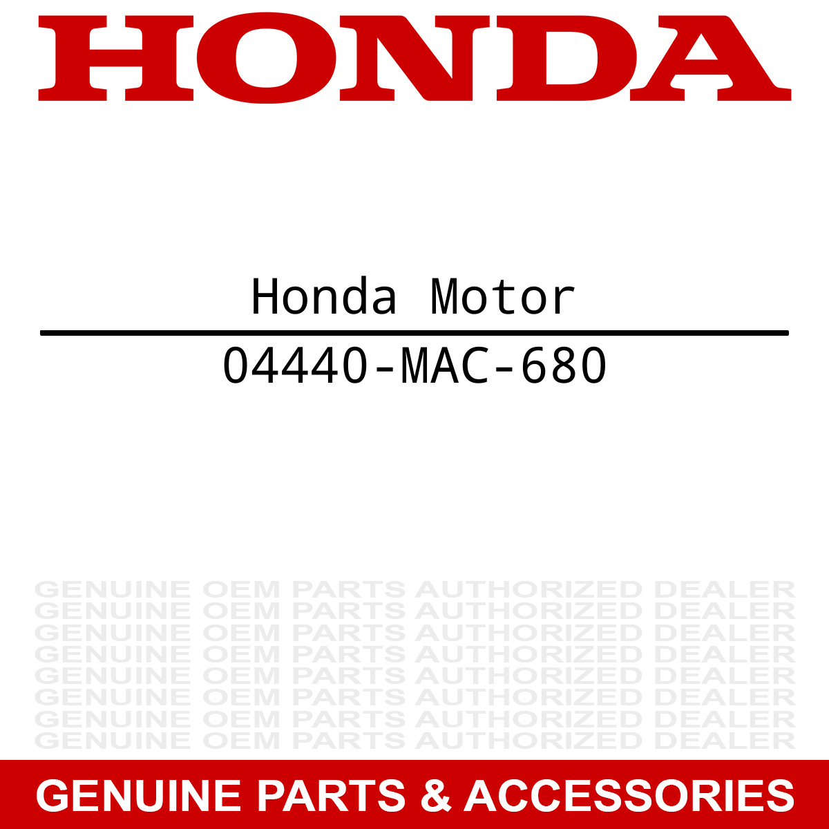Honda 04440-MAC-680 Spoke CR500R CR250R CR125R CR125R CR250R CR500R
