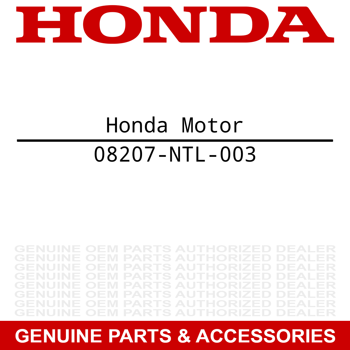 Honda 08207-NTL-003 Air Filter