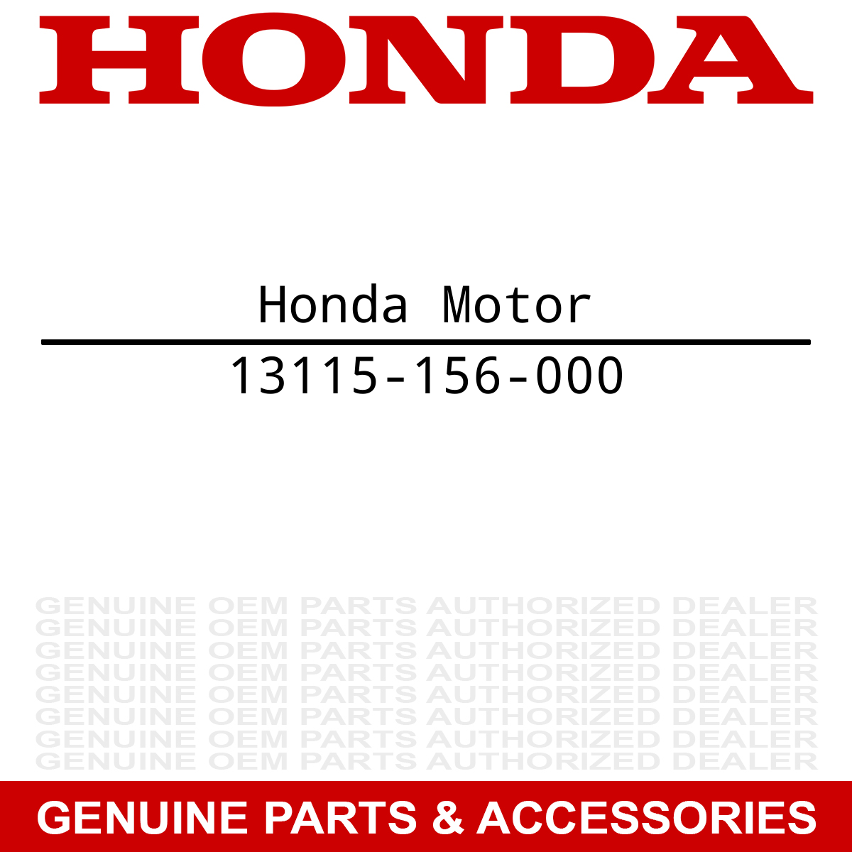 Honda 13115-156-000 Clip TRX450R TRX450ER Sportrax NSR50 450 50S 50SR 80