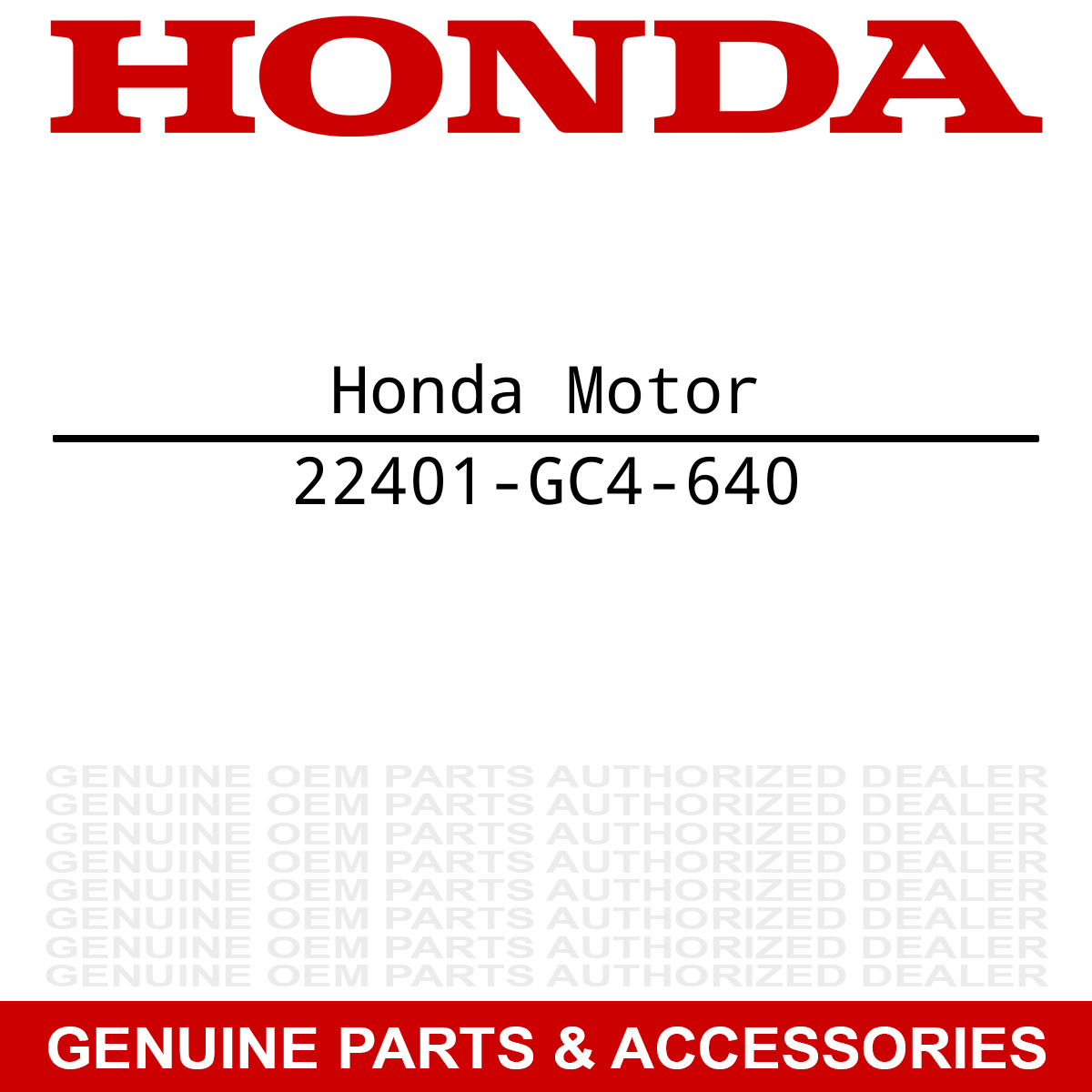 Honda 22401-GC4-640 Spring CR80R CR80R